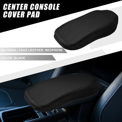 Center Console Cover Pad for Chevrolet Blazer faux leather neoprene black