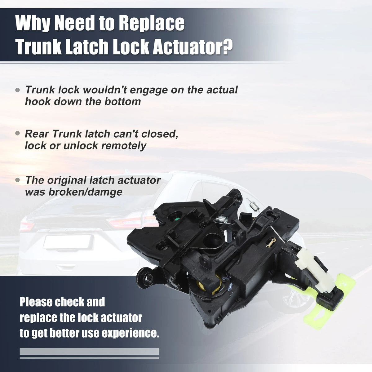 Trunk Lid Latch Lock Actuator Motor for Chevrolet Malibu (2005 - 2010)