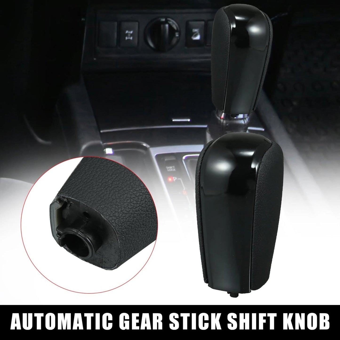 Gear Stick Shift for Toyota Land Cruiser Prado Faux Leather Black