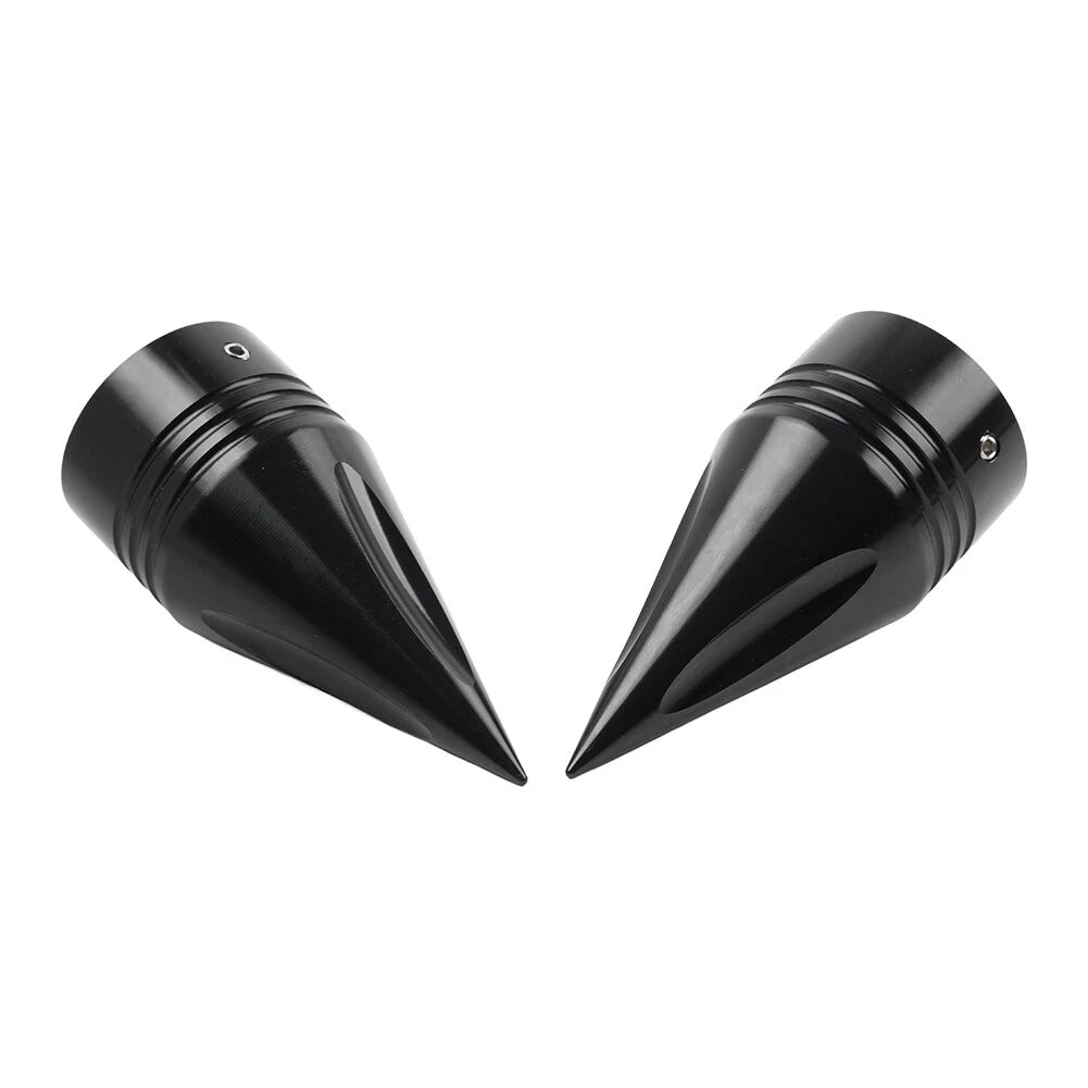 Black Front Axle Cap Nut Cover for Harley Touring Road Street Glide Dyna