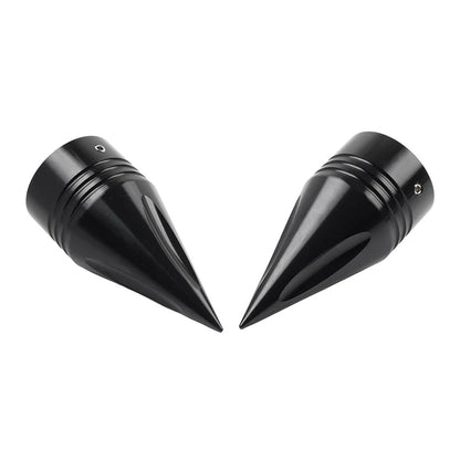 Black Front Axle Cap Nut Cover for Harley Touring Road Street Glide Dyna