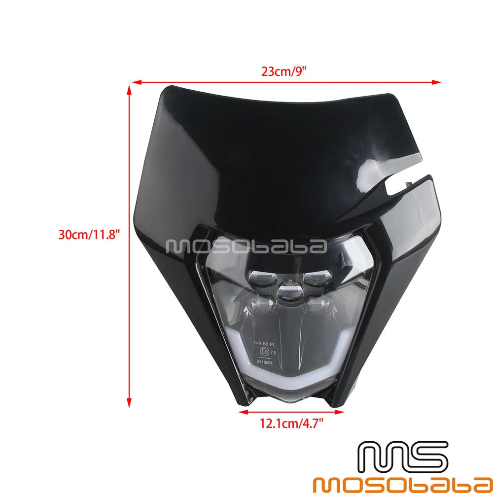 LED Headlight w/ DRL for KTM 250 300 350 450 500 EXC-F FC FE TC TE XC-W (2003-2023)