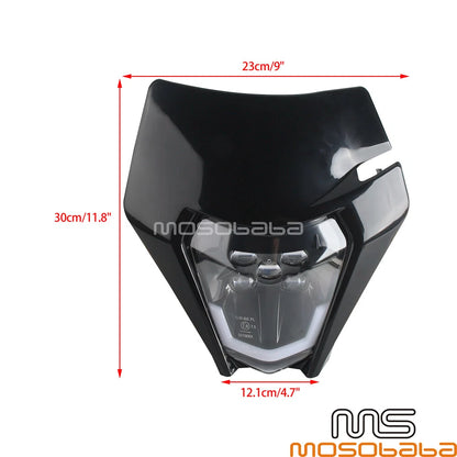LED Headlight w/ DRL for KTM 250 300 350 450 500 EXC-F FC FE TC TE XC-W (2003-2023)