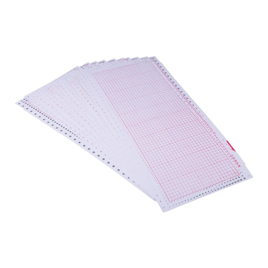 10x Stitches Blank Punch Cards for Brother KH836 SK260 Knitting Machine