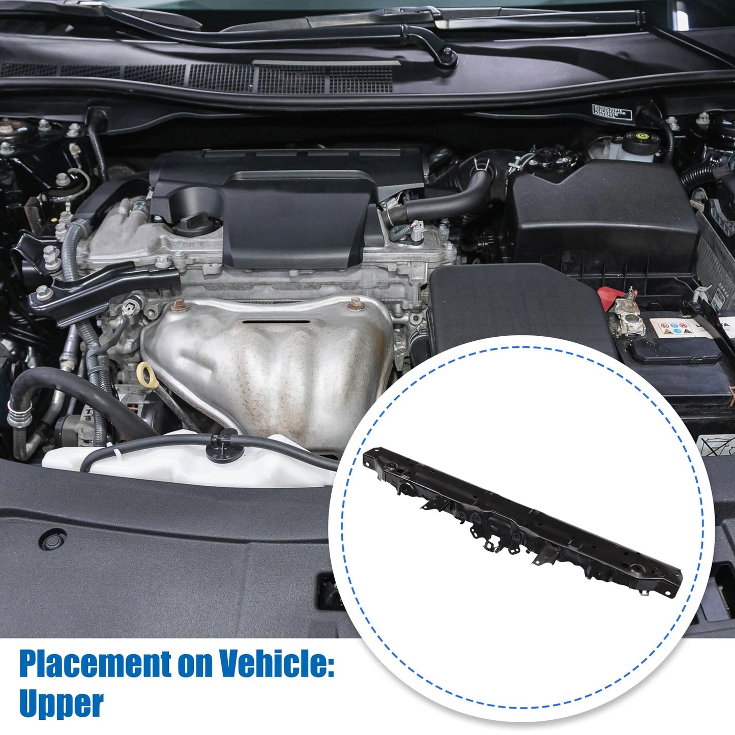 Upper Radiator Support Bracket for Toyota Camry (2018-2022) Black
