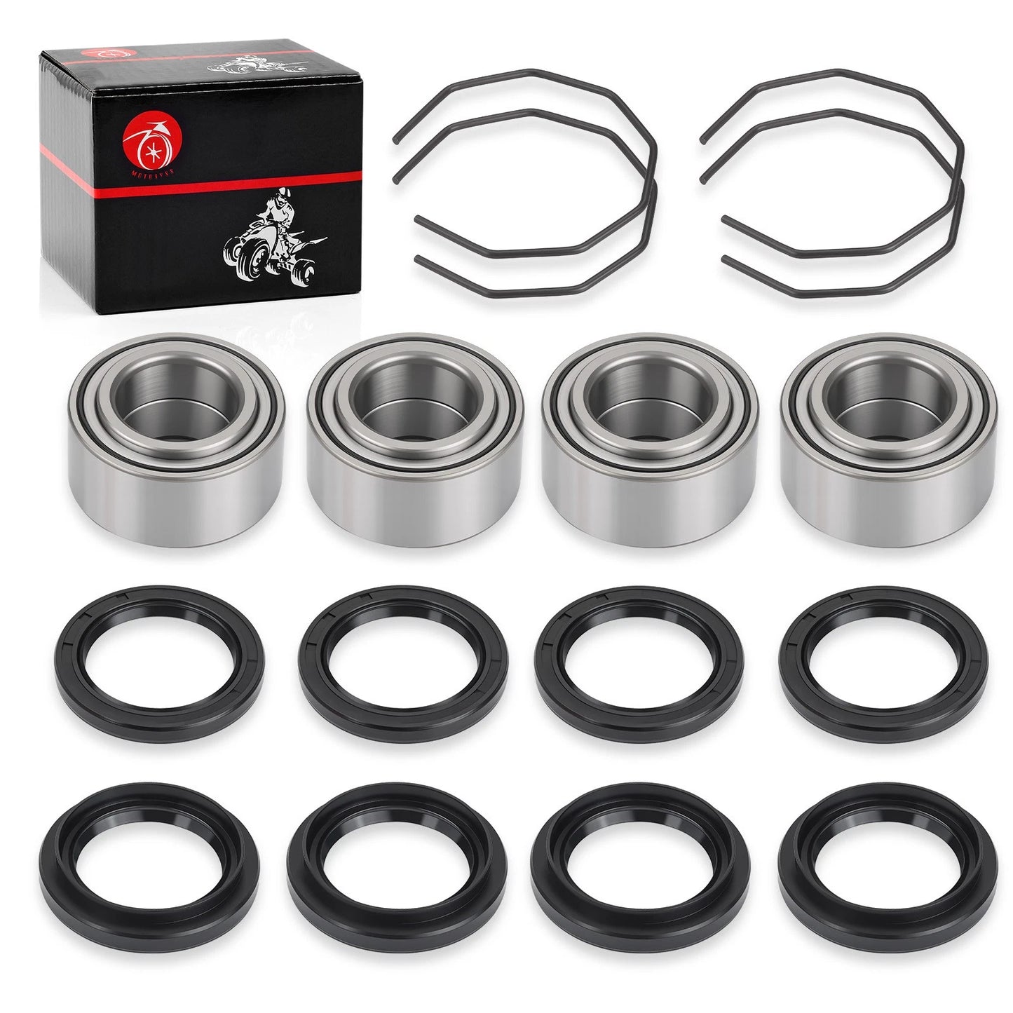Front Wheel Hub Bearings & Seals for Arctic Cat 400 2x4/4x4 (1998-2004)