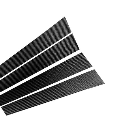 Carbon Fiber Door B Pillar Post Sticker Trim Fit For Benz C-Class 2015-2018 W205