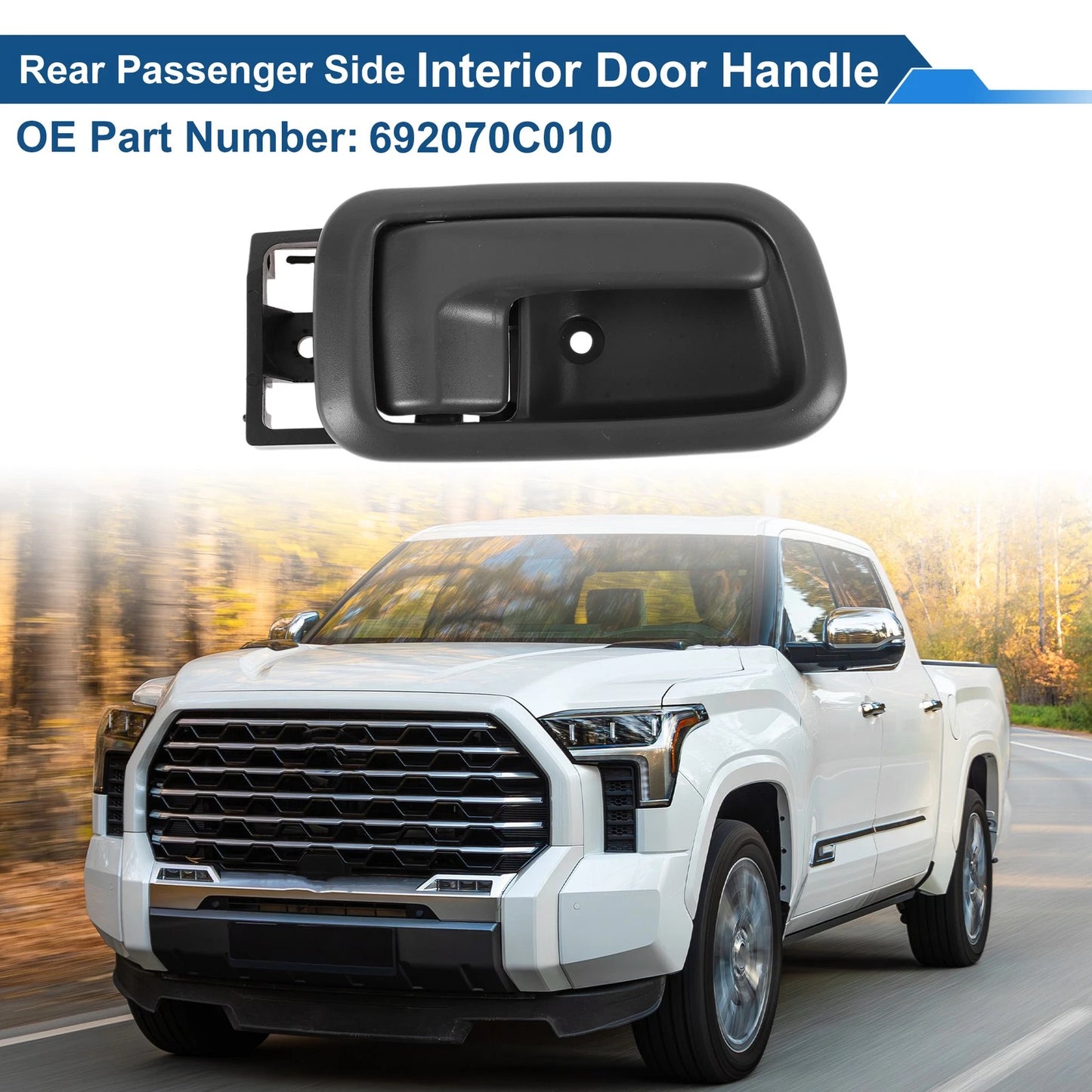 Rear Right Passenger Side Interior Door Handle for Toyota Tundra