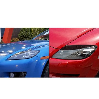 Carbon Fiber Headlight Eyebrow Cover Trim for Mazda RX-8 2004-2008