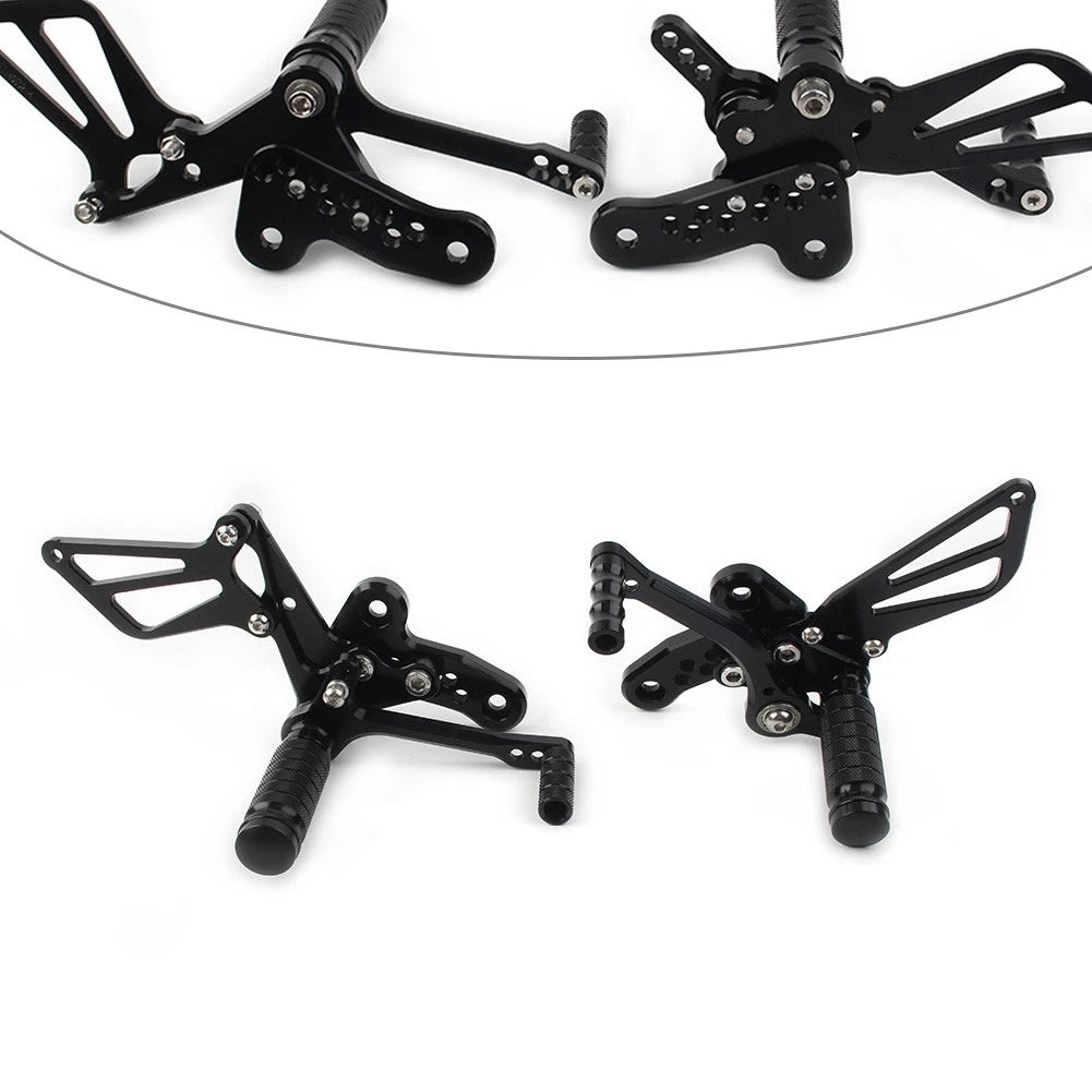 Moto Rear Set Foot Pegs for Suzuki Hayabusa GSX1300R (1999-2008) Black