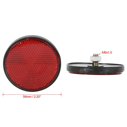 M6x1.0 / 2 x Red Plastic Motorcycle Reflector for Item