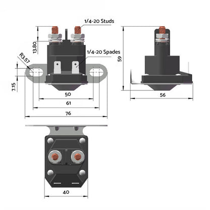 Starter Solenoid Relay for John Deere D100 D105 D110 Lawn Tractors (2010-2023)