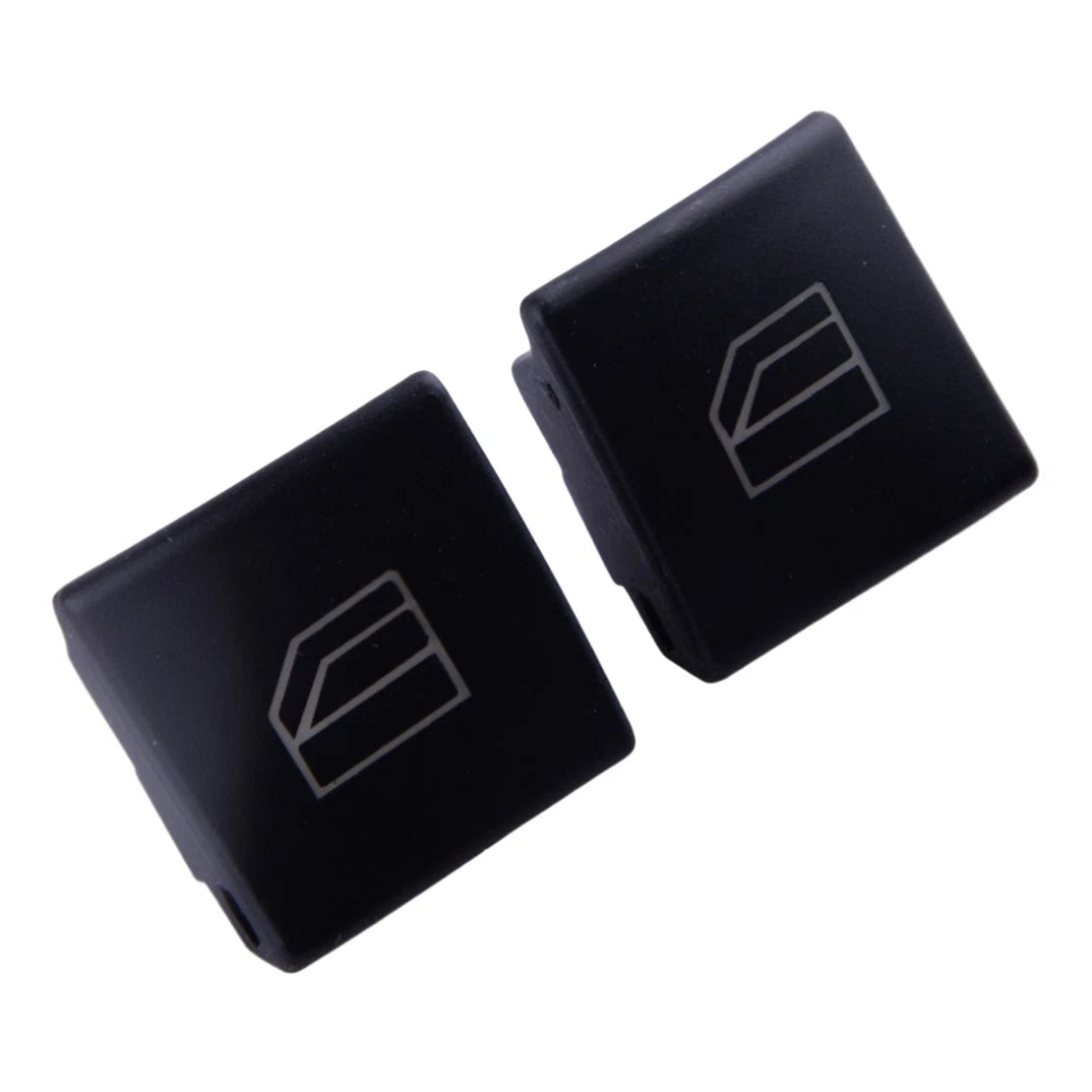 2 x Window Switch Knob Covers Black for Benz C E G CLA GL GLA GLE Class