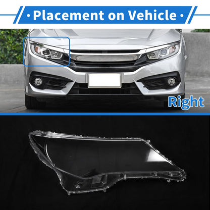 Car Front Right Headlight Lens Cover for Toyota RAV4 (2013-2015)
