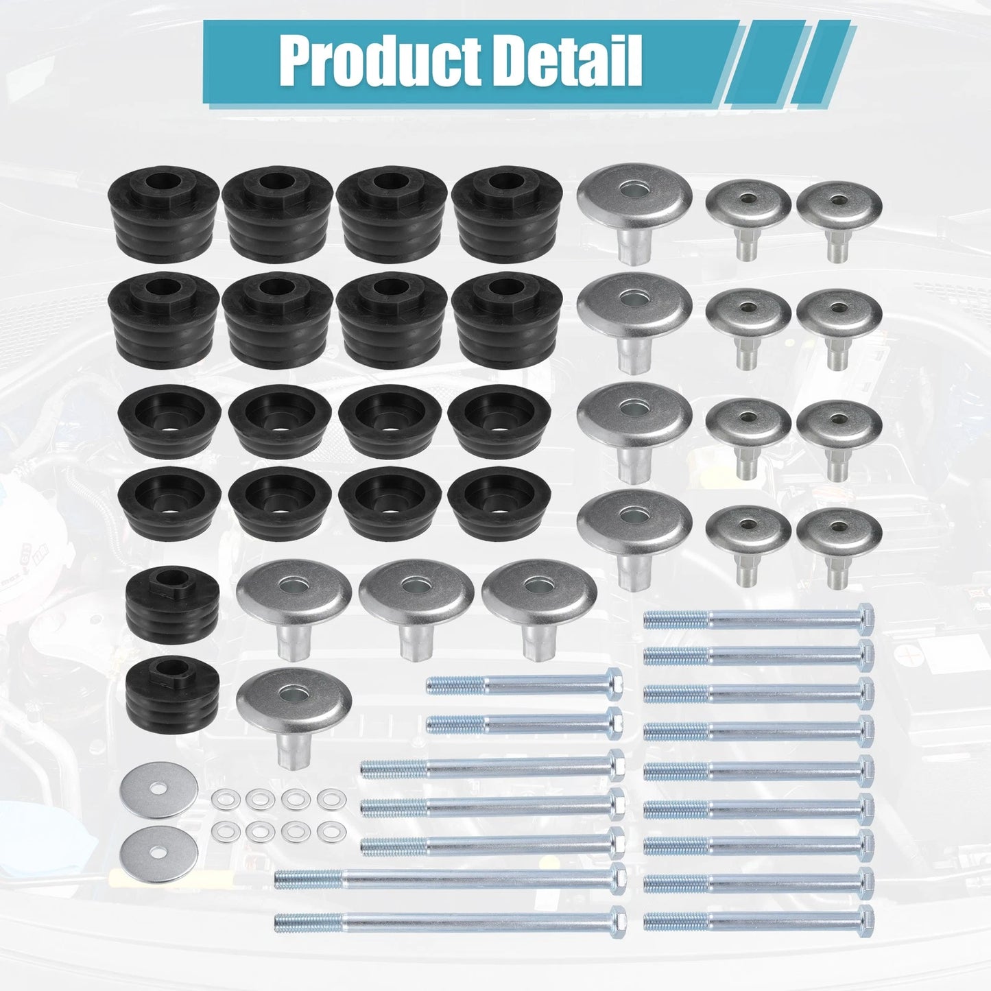 Body Mount Bushing Set for Ford Super Duty F250 F350 (2008-2016)