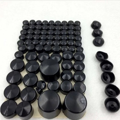 Black ABS Bolt Caps for Harley Softail Twin Cam (1984-2006)