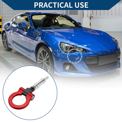 Tow Hook Ring 20.4cm for Honda S2000 (2000-2009) - Red Metal Accessory