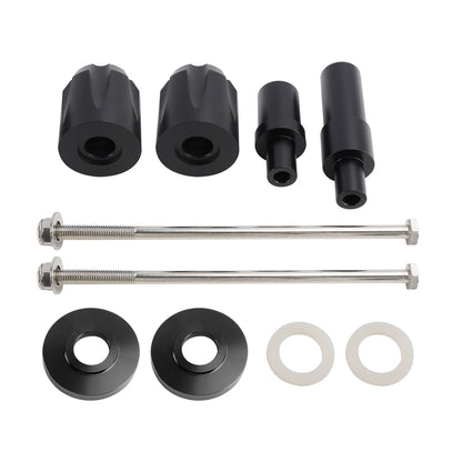 Crash Slider Protector Aluminum Frame Black for Kawasaki Ninja 650 (2017-2023)