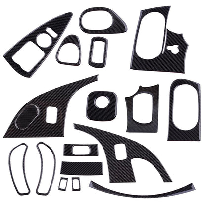 17x Carbon Fiber Interior Trim Covers for Chevrolet Corvette C6 (2005-2013)