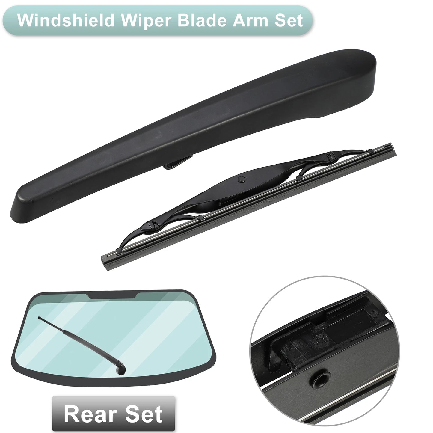 Set Rear Windshield Wiper Blade Arm for Buick Encore & Chevrolet Trax