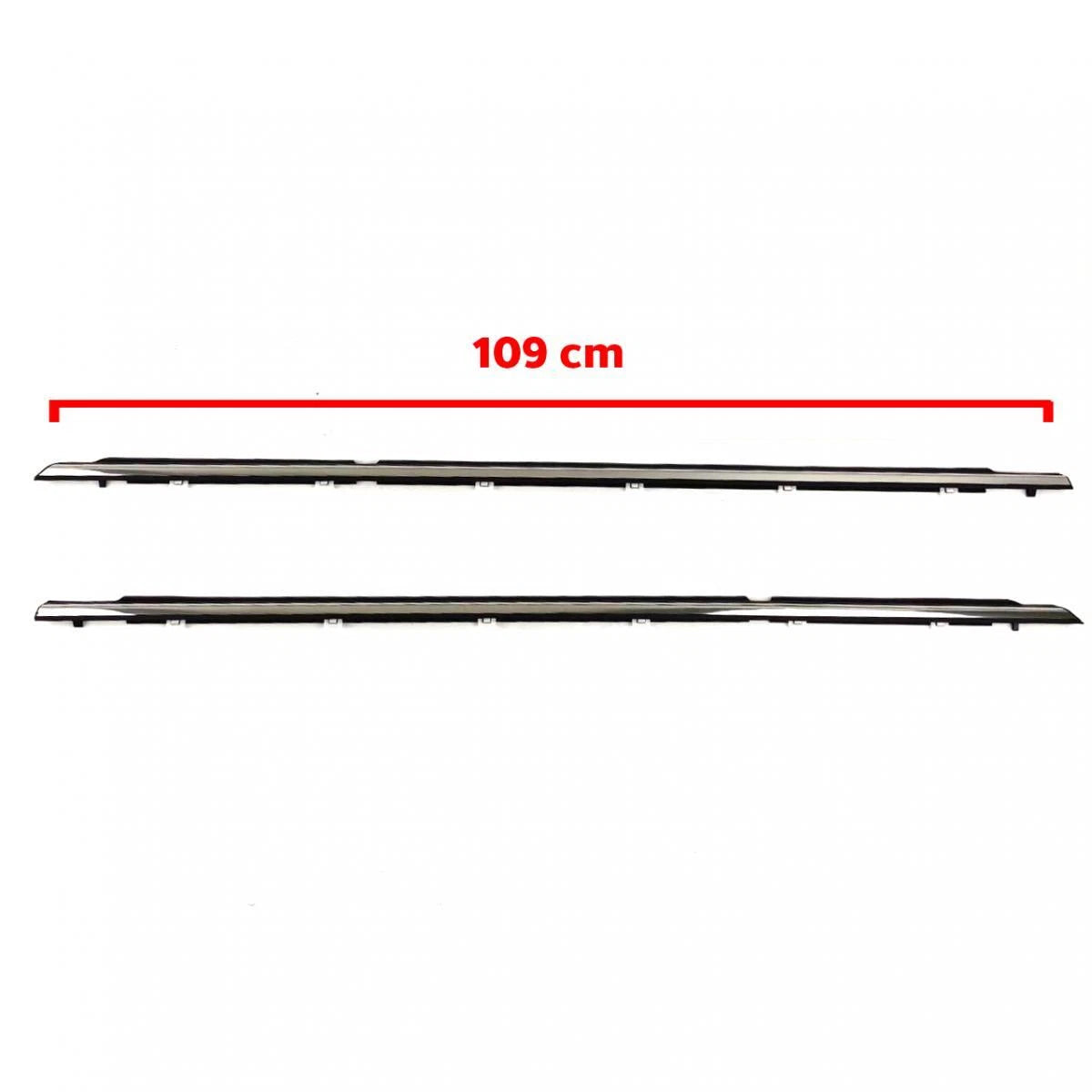 Outer Weatherstip Door Belt Rear Pair Chrome Fits Toyota Camry 4D SE 2002-06 D09
