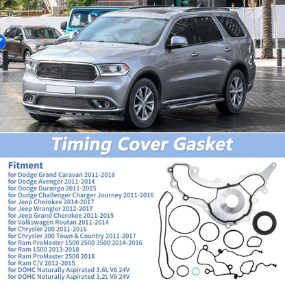 Timing Cover Gasket Set for Dodge Grand Caravan (2011-2018)