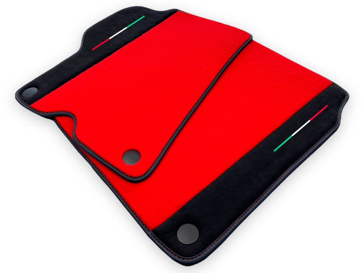 Floor Mats for Ferrari California Convertible Red Tailored Carpets (2008-2014)