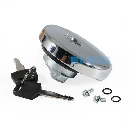 Fuel Gas Tank Cap Cover Keys for Kawasaki VN1500 Vulcan 1500 Classic (2001-2008)