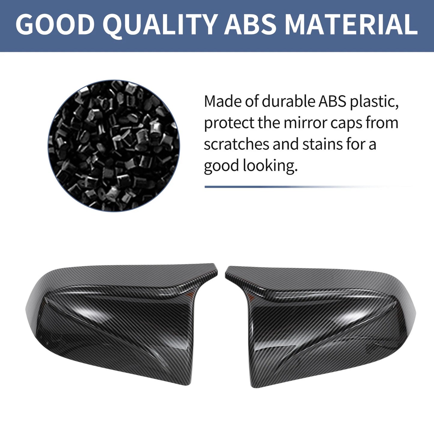 Left Right Mirror Cover Caps for Tesla Model 3 (2018-2024)
