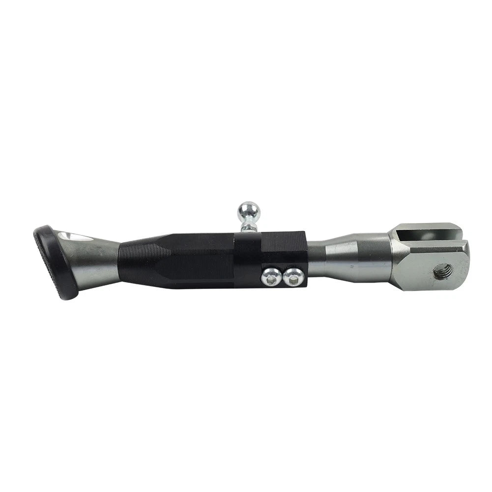 Universal Adjustable Kickstand Foot for Motorcycle - Side Support, Grey