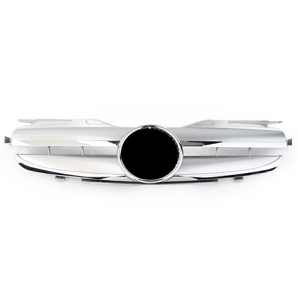Silver Front Upper Grill for Mercedes Benz R170 SLK Class (1998-2004)