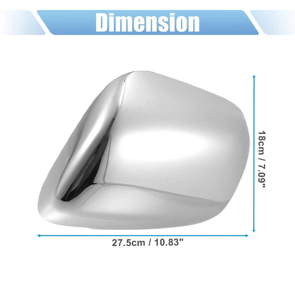 Chrome Plated Mirror Covers for Toyota Sienna (2011-2023) - 1 Pair