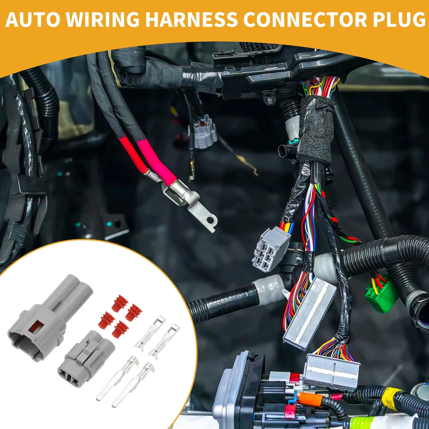 Pin Auto Wiring Harness Connector Plug for Honda