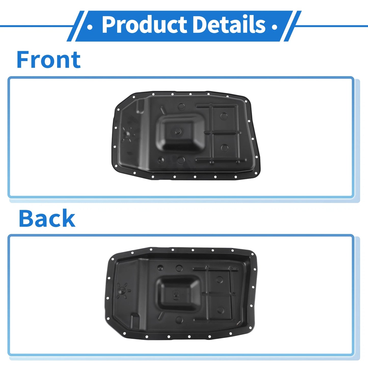 Engine Oil Pan for Ford Expedition 2011-2017 - 1 x Black Iron