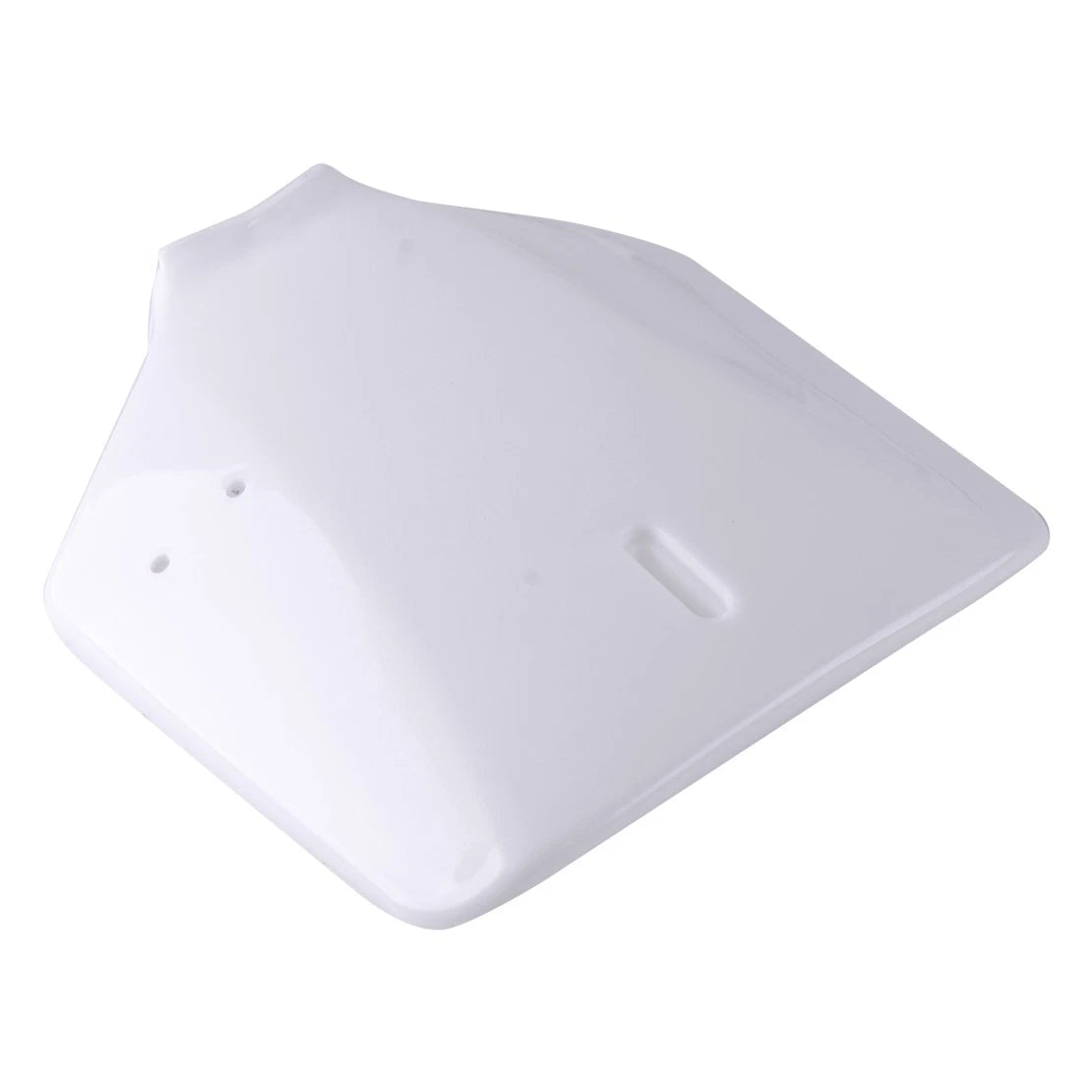 White Front License Plate Panels for Kawasaki KLX 110 & KX 65 Bikes (2002-2008)