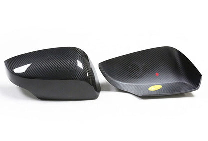Real Carbon Fiber Side Mirror Cover Overlay fit For SUBARU WRX STI 2015-2020