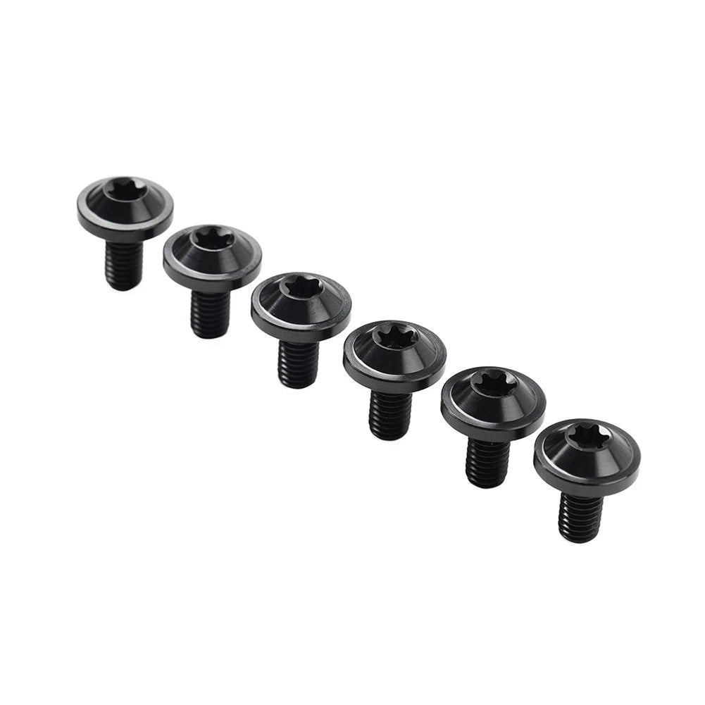 6 x Universal Titanium M5x15mm Torx Head Bolts for Bike Motor