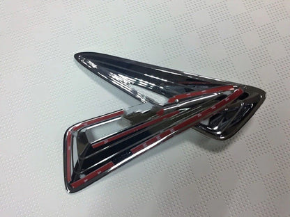 ABS Chrome Front Bumper Corner Protect Cover Trim for Toyota C-HR (2018-2023)