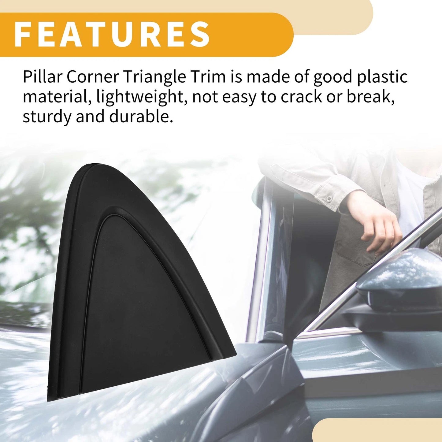 Front Left Side Pillar Corner Triangle Trim for Chevrolet Cruze (2016 - 2019)