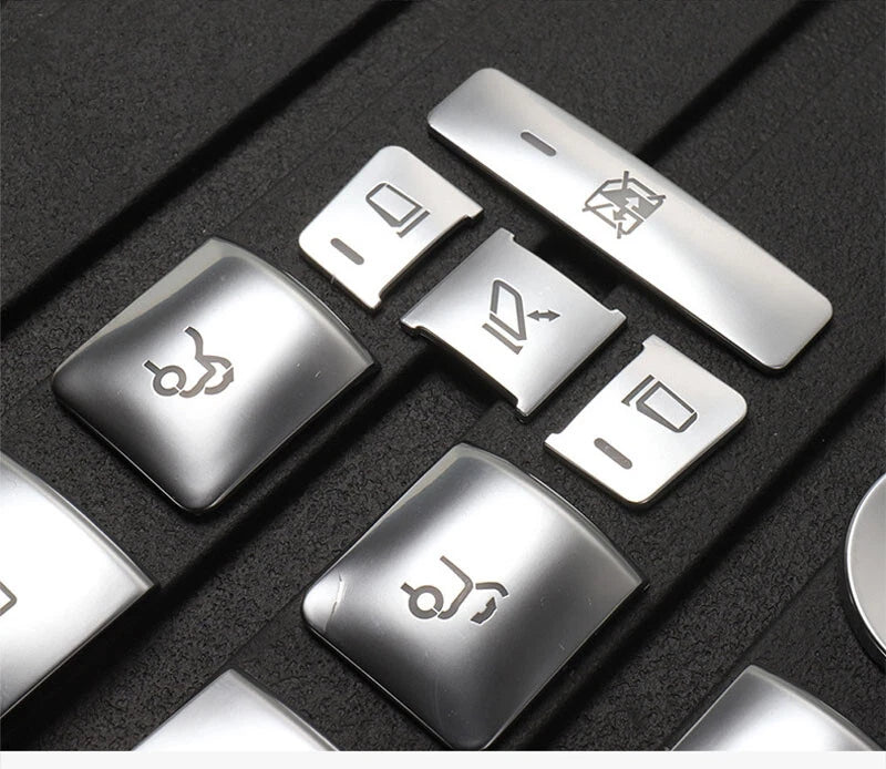 14pcs Window Switch Buttons Surround Cover Trim Sticker fit for Tesla Model X