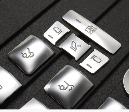 14pcs Window Switch Buttons Surround Cover Trim Sticker fit for Tesla Model X