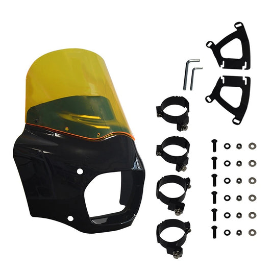 11" Yellow Front Fairing Windshield for Harley Softail Fat Bob (2018-2019)