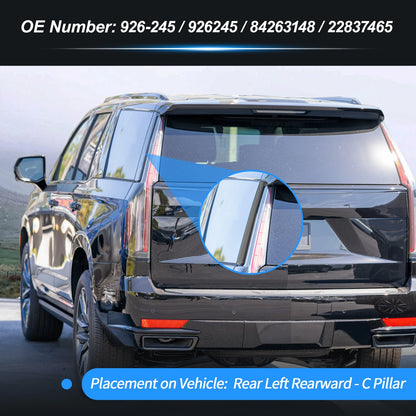 Rear Left C Pillar Window Cover Trim for Chevrolet Tahoe (2015 - 2018)
