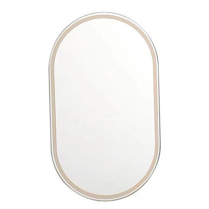 Stainless Steel Oval Universal Car Sun Visor Makeup Mirror