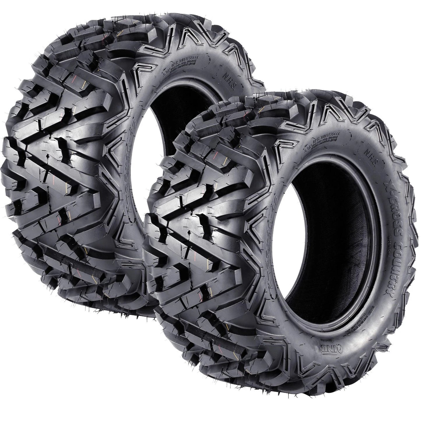 12" 25x10-12 Rear ATV UTV Tire 6-Ply Tubeless for Quad Buggy Go Kart
