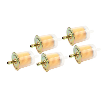 5 x 3/8" Fuel Filters for Universal Motorcycle Inline Gas Line
