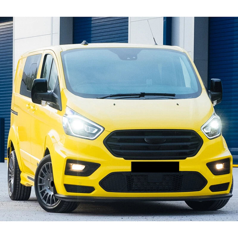2 x Matte Black Rear View Mirror Cover Caps for Ford Transit Custom (2012-2023)