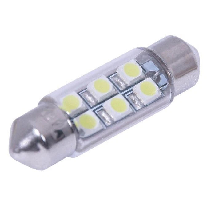 2 x SV8.5 LED Festoon Interior License Globe Bulb Light for Various Models