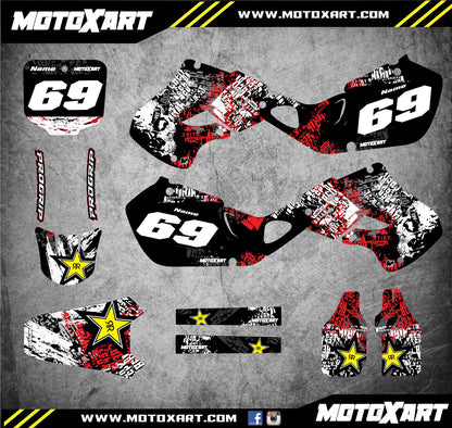 Custom Graphics Full Kit for Honda CR 125 (1998-1999) - Graffiti Style Stickers