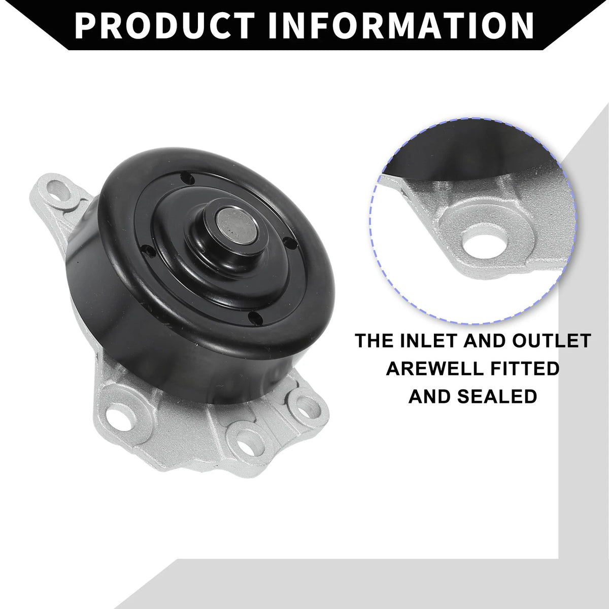 Water Pump with Rubber Ring for Toyota Aygo Yaris (2005-2023)